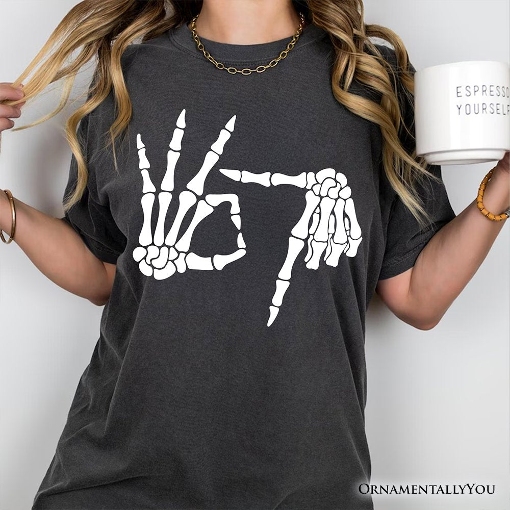 67 Skeleton Hands T-Shirt, Six Seven Funny Meme Tee