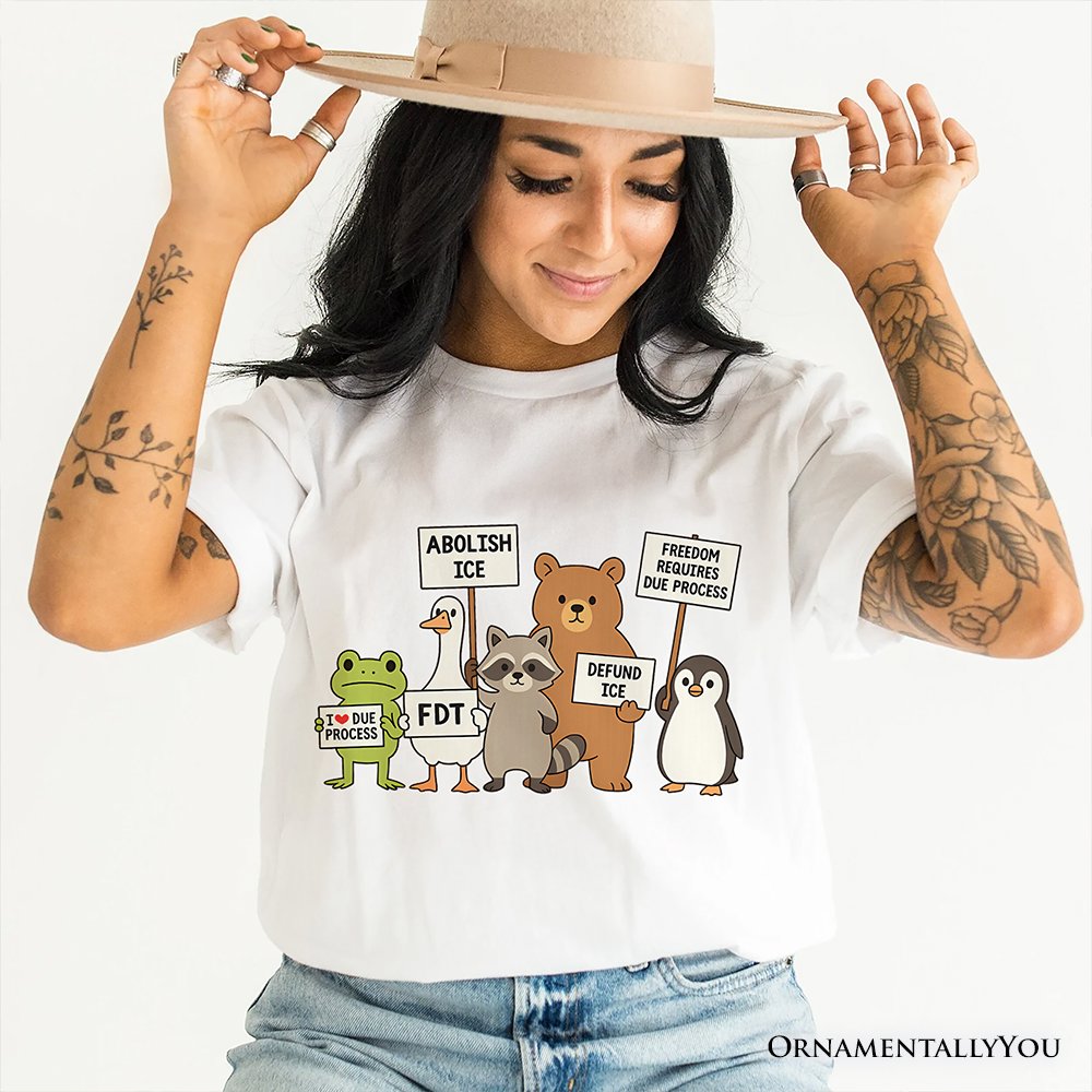 Abolish ICE Animals Protest T-Shirt, Cute Activist Tee