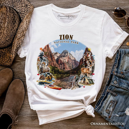 Adventurous Zion National Park Ornament, Utah Scenic Landmarks Tee and Souvenir
