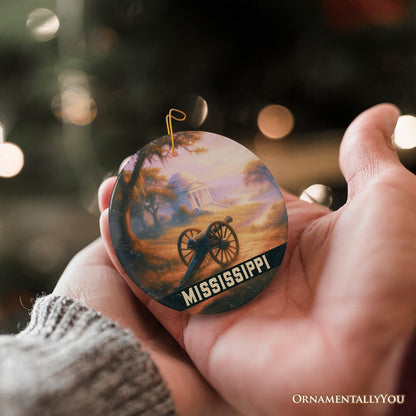 Artistic Mississippi Vicksburg National Military Park Ornament, Southern Heritage Christmas Gift and Souvenir