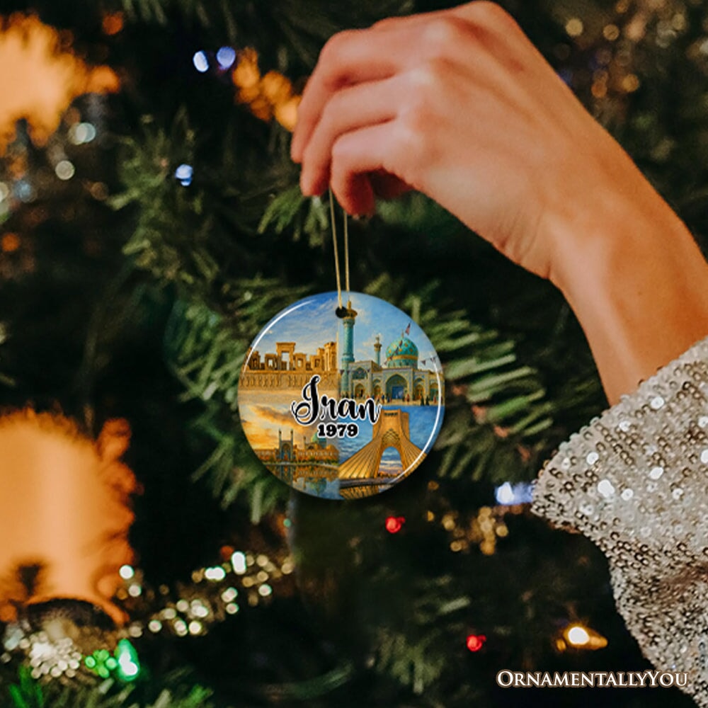 Artistic Iran Landmarks Christmas Ornament, Persian Culture Gift and Travel Souvenir