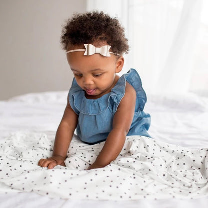 Willow Polka Dot Swaddle Blanket