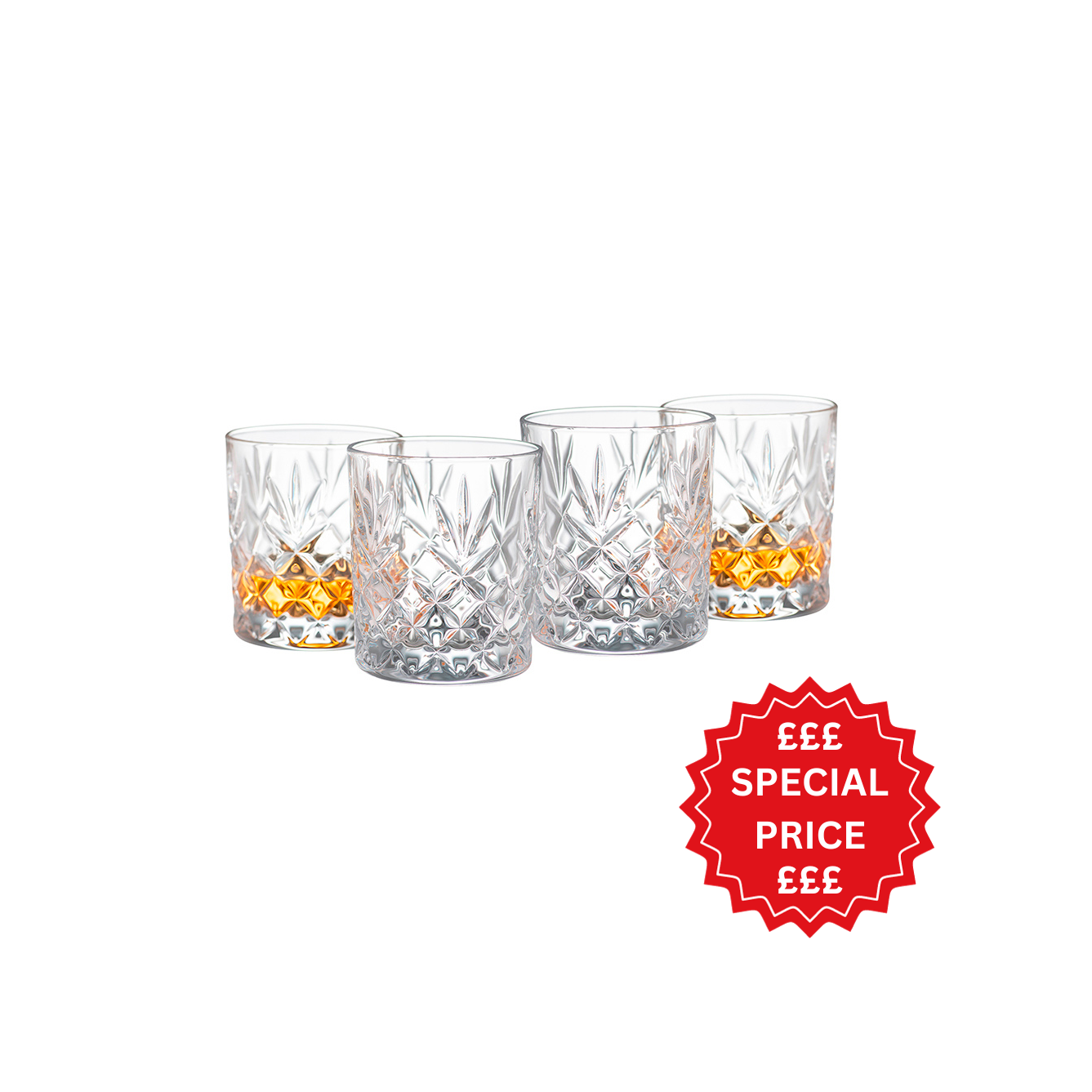 Galway Renmore Large Whisky Glass Set of 4