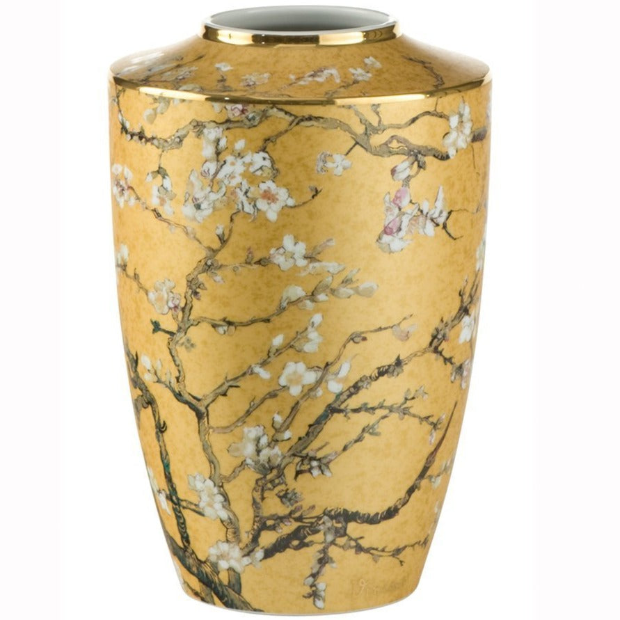 Goebel Almond Tree Golden vase 24cm, Vincent Van Gogh