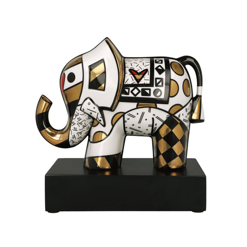 Goebel Golden Great India II Elephant - Romero Britto