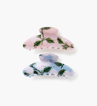 Large Claw Clip Set - Hydrangea
