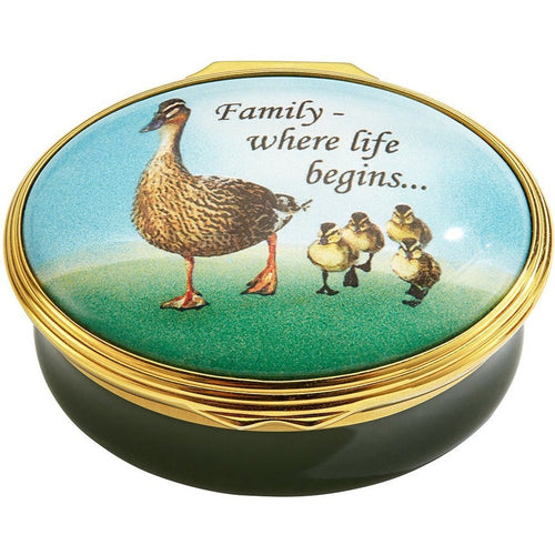 Halcyon Days Family... Where Life Begins Enamel Box