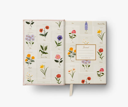 Birth Month Mini Embroidered Journal - August