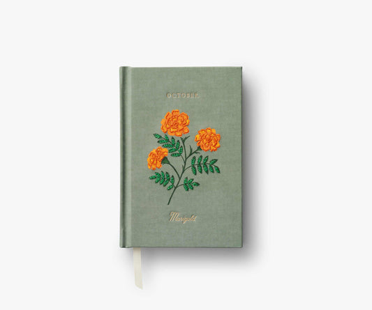Birth Month Mini Embroidered Journal - October