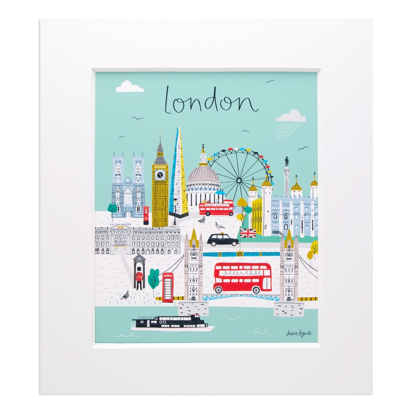 Jessica Hogarth London Skyline Large Print 14" x 12"