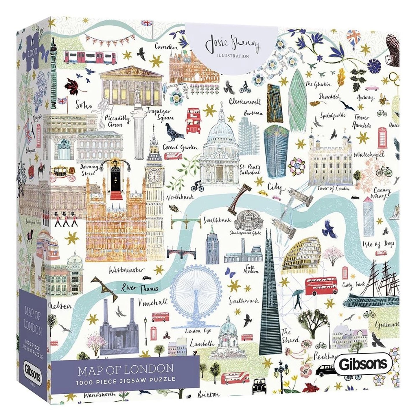 Gibsons Josie Shenoy Map of London 1000pc Puzzle