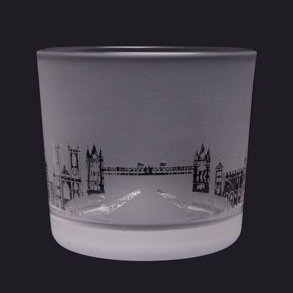 London Skyline Milford Glass Tealight Holder Small