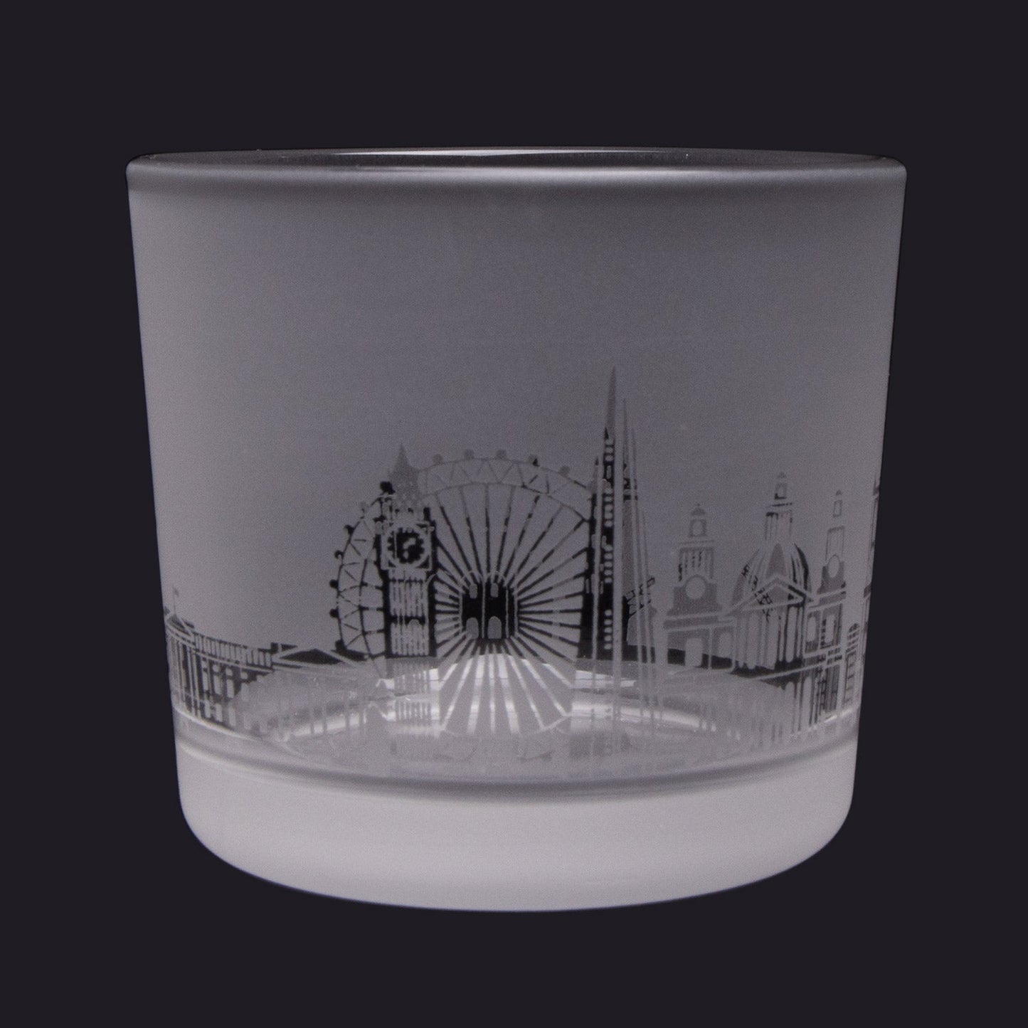 London Skyline Milford Glass Tealight Holder Small