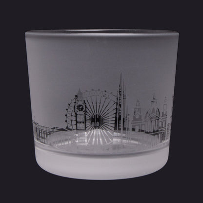 London Skyline Milford Glass Tealight Holder Small