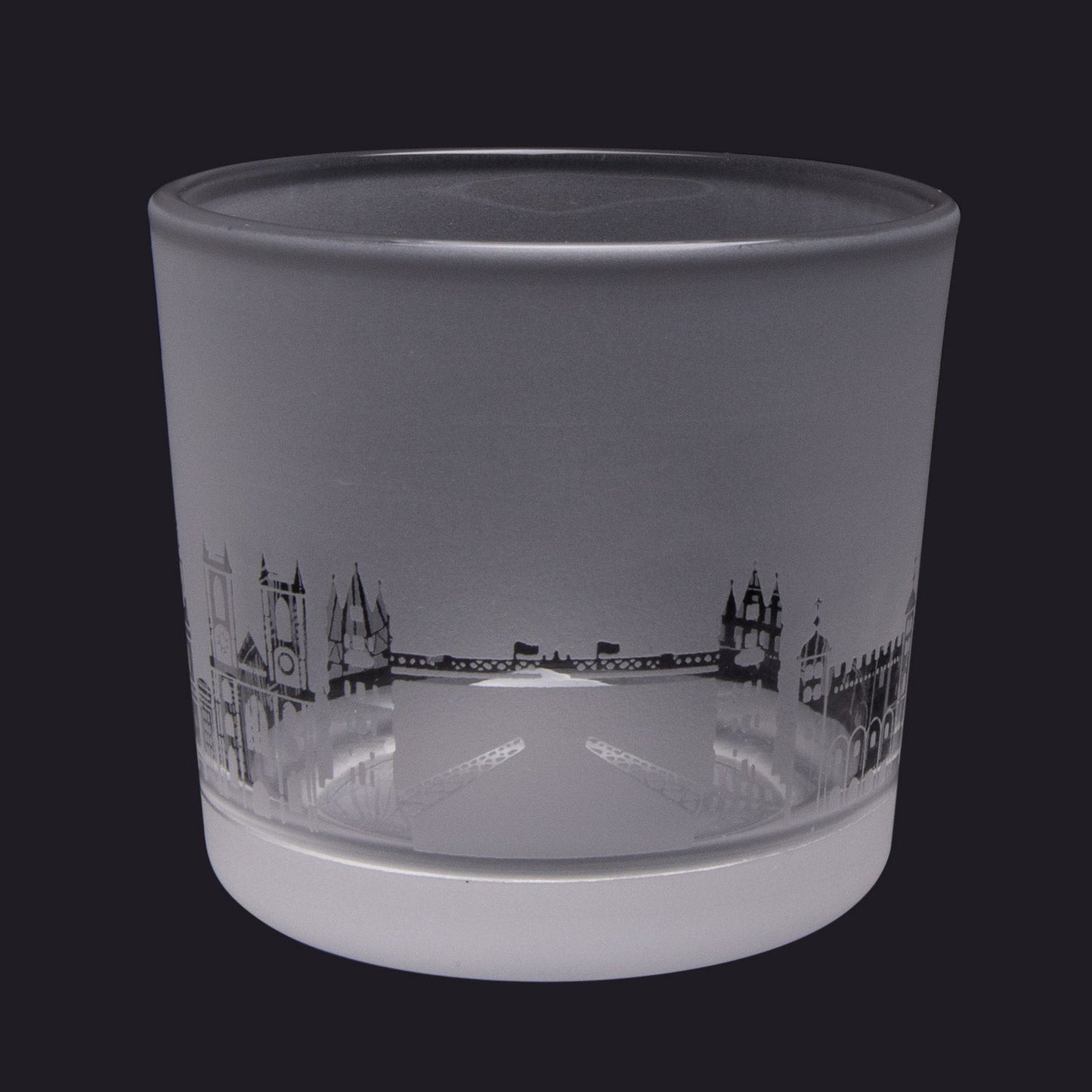 London Skyline Milford Glass Tealight Holder Small