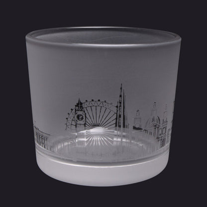 London Skyline Milford Glass Tealight Holder Small