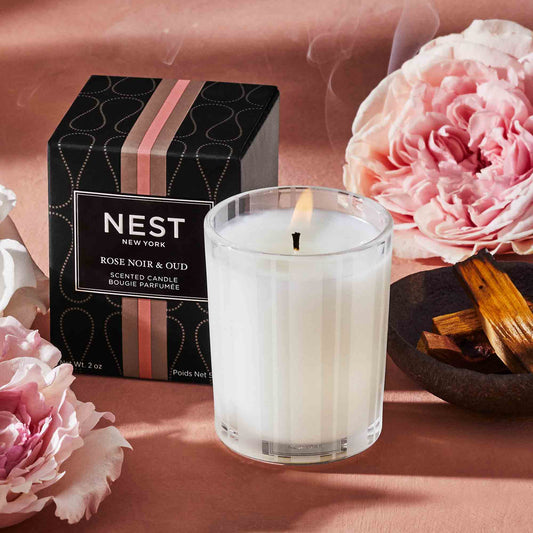 Rose Noir & Oud Votive Candle