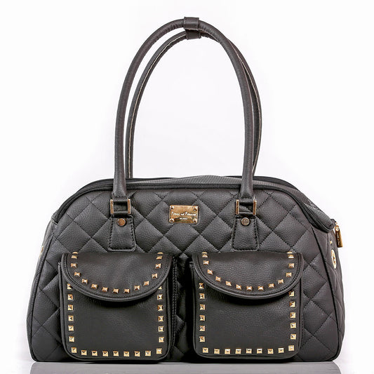 On-Air Travel Bag with Gold Studs