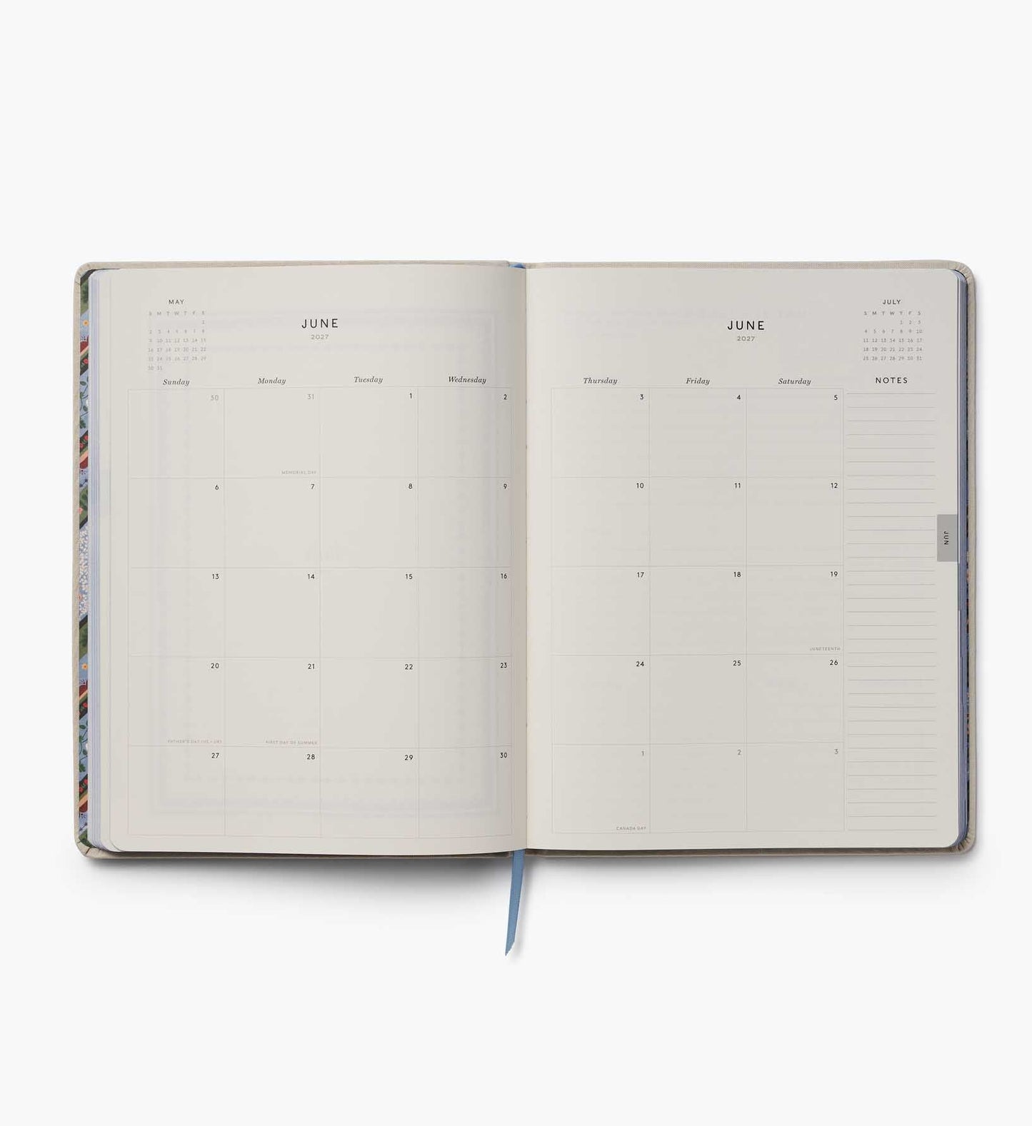 2027 12-Month Embroidered Bookbound Planner - Heritage Sampler