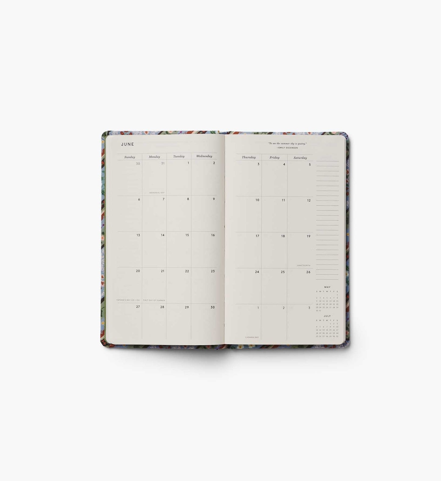 2027 12-Month Hardcover Pocket Planner - Paisley
