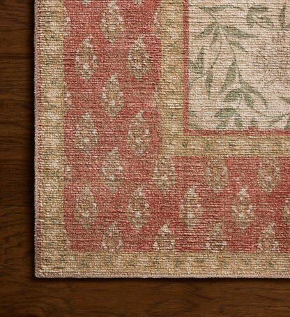 Edinburgh Aster Power Loomed Rug - Ivory & Spice