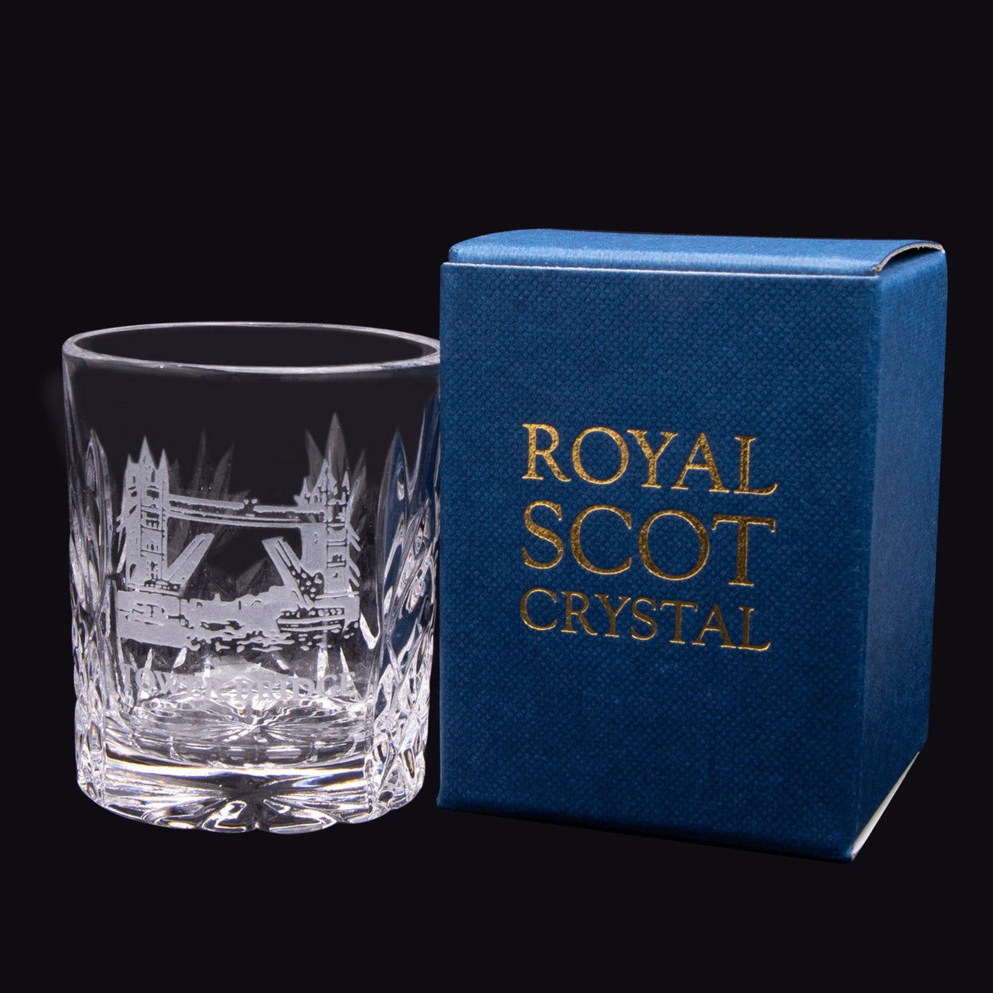 Royal Scott Crystal 2oz Shot Glass Tower Bridge