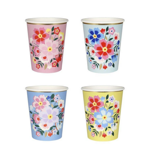 Bright Floral Cups (8pk)