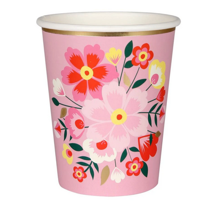 Bright Floral Cups (8pk)