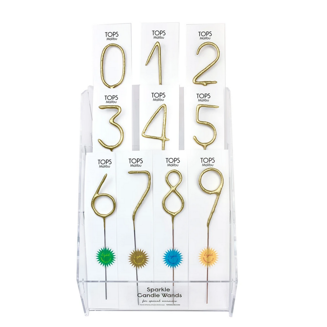 Big Golden Sparkler Wand Number