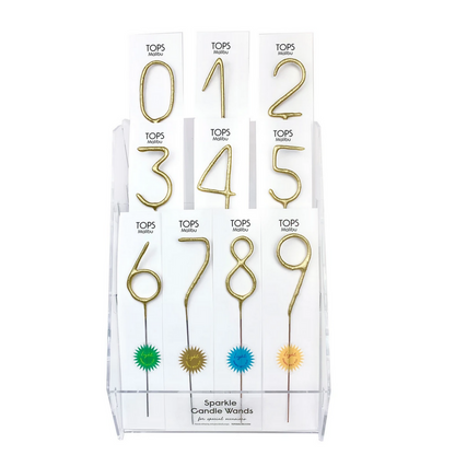 Big Golden Sparkler Wand Number