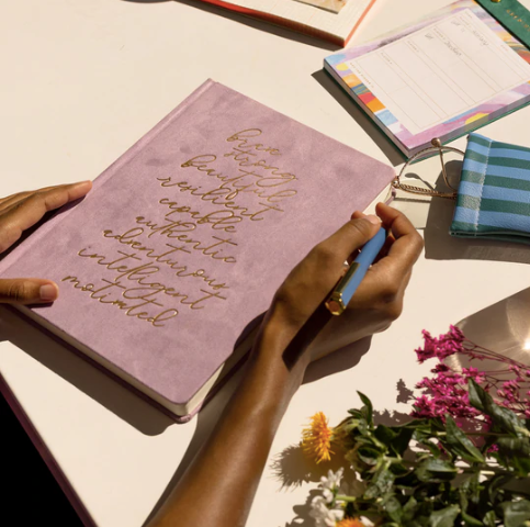 Jumbo Book Cloth Journal - Affirmations