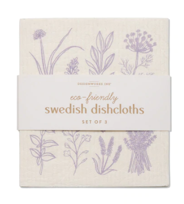 Swedish Dish Cloth Set - Garden