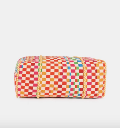 Sunshine Checkered Jacquard Tote