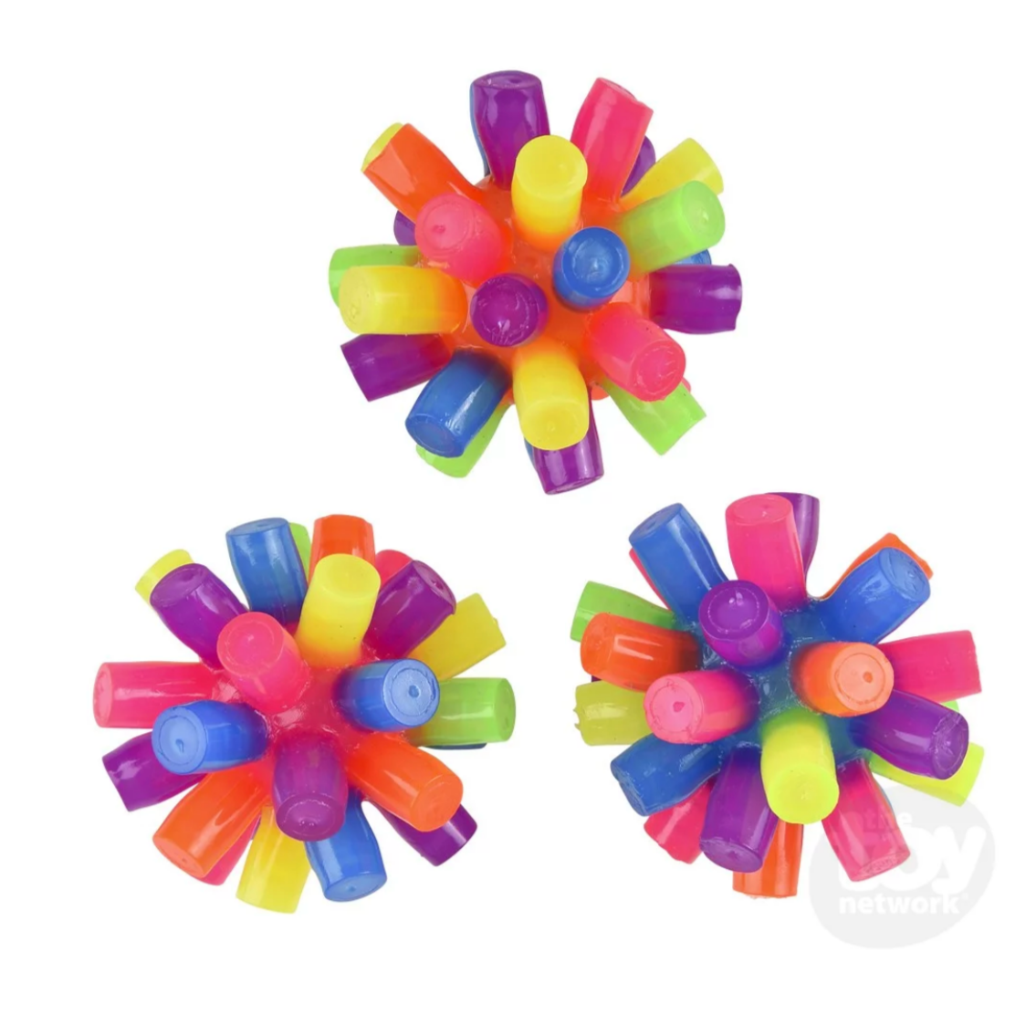 3" Light-Up Rainbow Spiky Ball