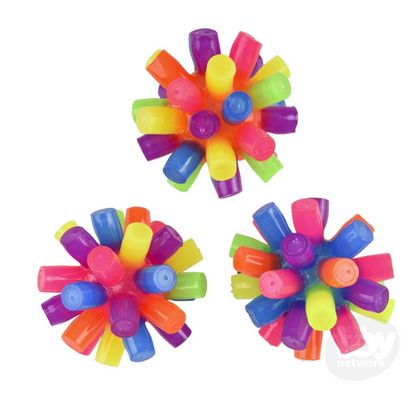 3" Light-Up Rainbow Spiky Ball