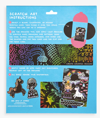 Scratch & Scribble Art Kit: Princess Garden