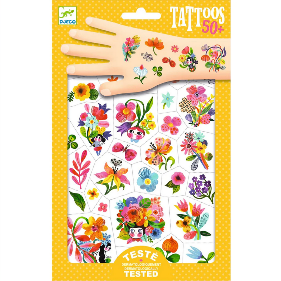 Aqua Flor Temporary Tattoos -Helen Dardik