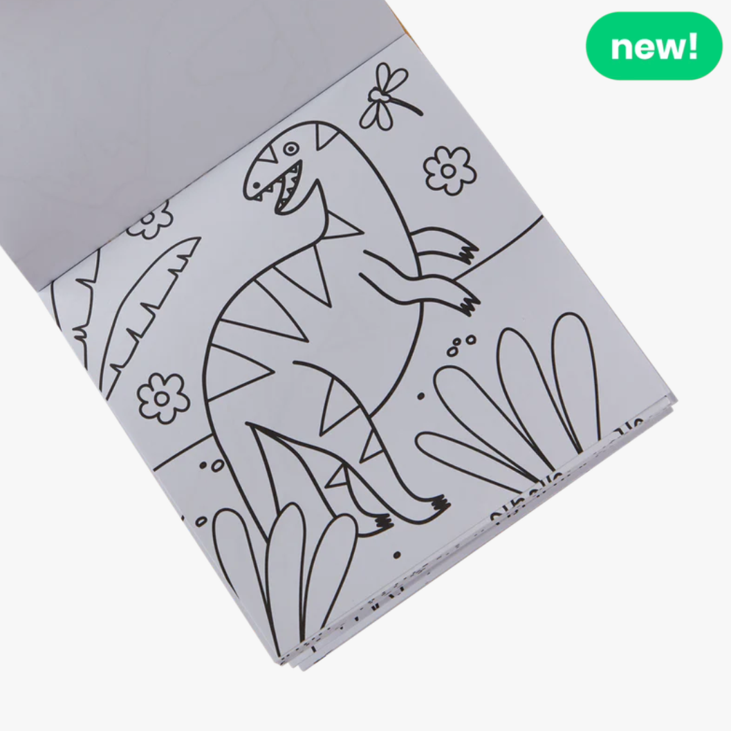 Carry Along Crayon & Coloring Book Kit -Dinoland