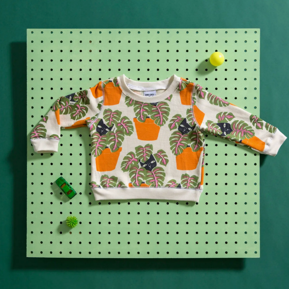 Cat in Pot Baby Sweatshirt