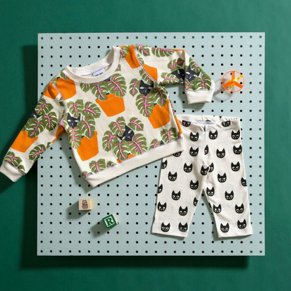 Cat in Pot Baby Sweatshirt