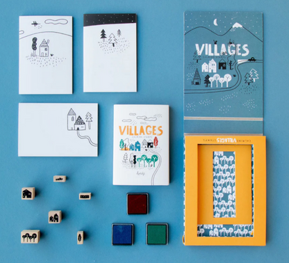 Calm Stamps- village