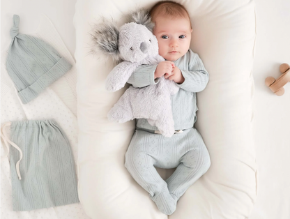 PALE BLUE POINTELLE LAYETTE GIFT SET
