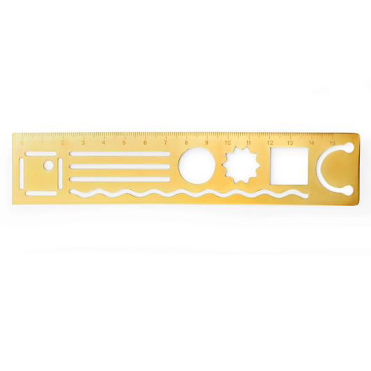 3 in 1 Metal Ruler