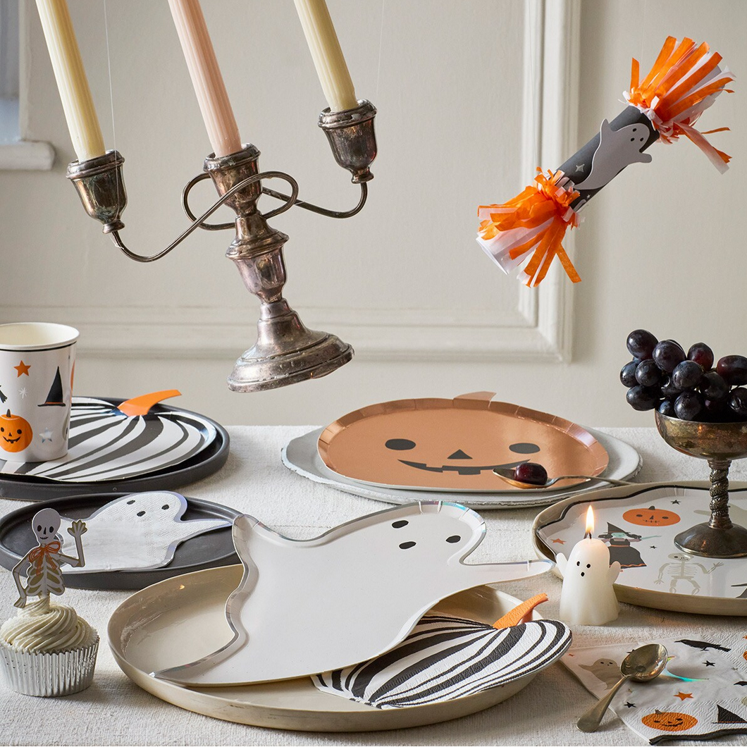 Copper Pumpkin Plates (x8)