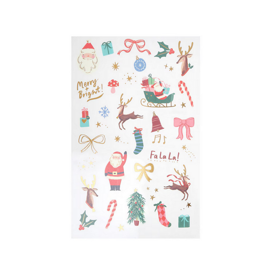 Christmas Mixed Icon Temporary Tattoos (x2 sheets)