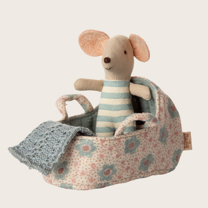 Carry cot for Baby mouse - Blue