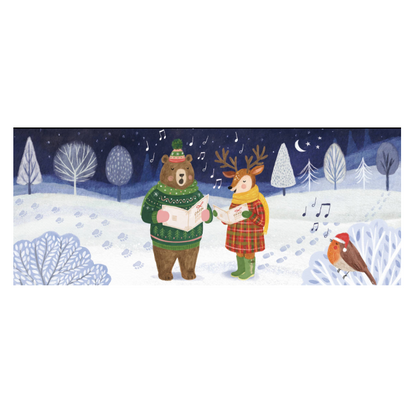 Caroling Critters Woodland Pop-up Christmas Card with Sound