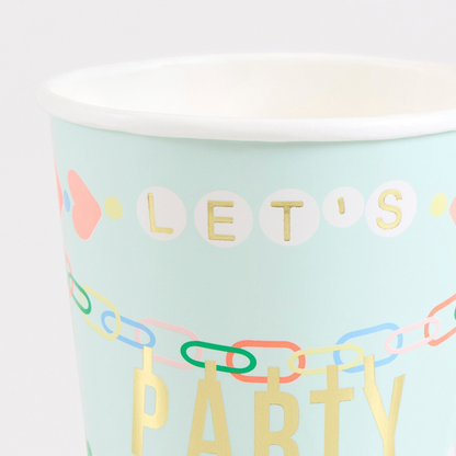 Charm Party Cups (x8)