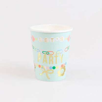 Charm Party Cups (x8)