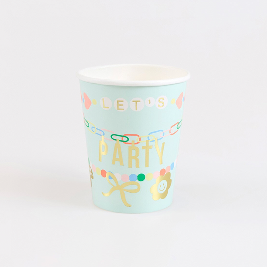 Charm Party Cups (x8)